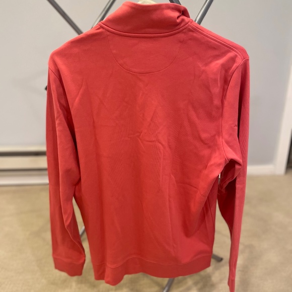 Small Salmon Vineyard Vines Quarterzip Pullover - Picture 3 of 3